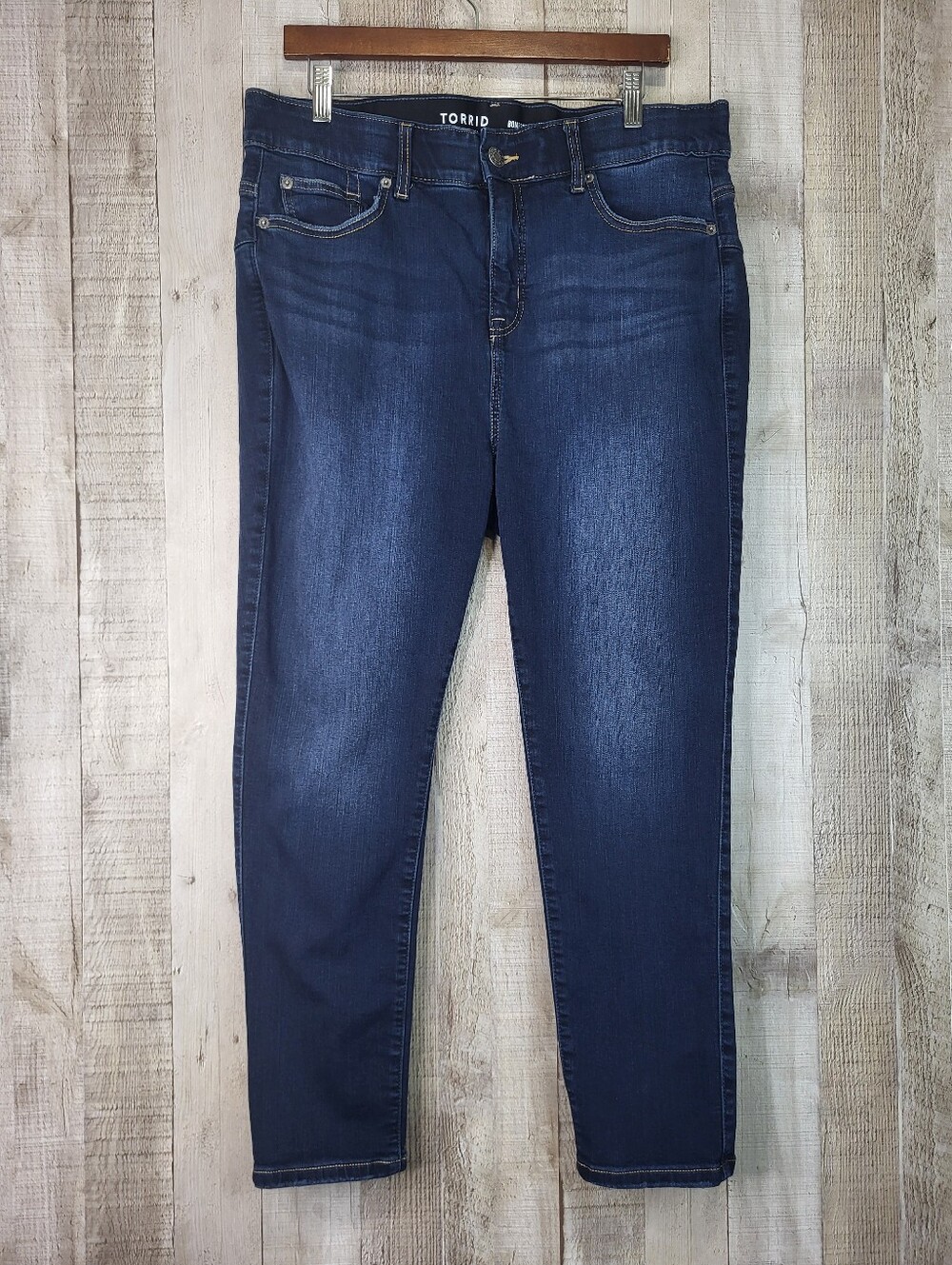 Torrid Dark Blue Bombshell Skinny Premium Stretch Jean - Women's Jeans 14S 14 S